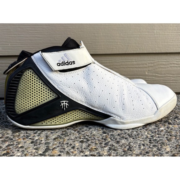 Adidas T-Mac 4 Tracy McGrady White Black Basketball Shoes 547332 Men's 11.5 2004